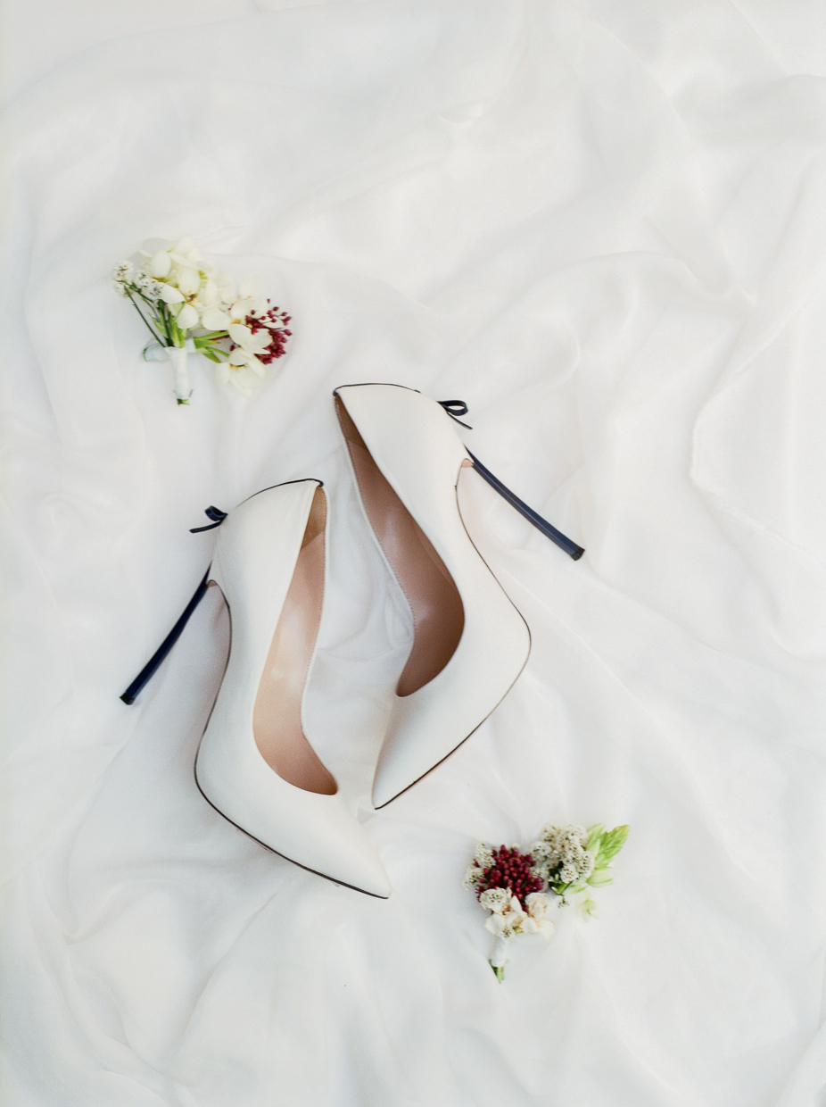 Bright on sale wedding shoes